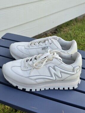 Marc Jacobs The Jogger Leather Platform Sneakers EU 35 US 5 Lace Up Designer